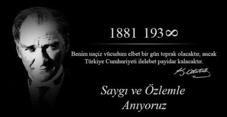 10 Kasım Ulu Önder ATATÜRK ' ün Ölümsüzleştiği Gündür…